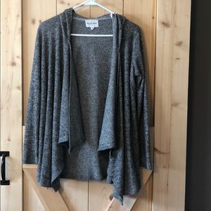 Olive and Oak Gray Hooded Cardigan